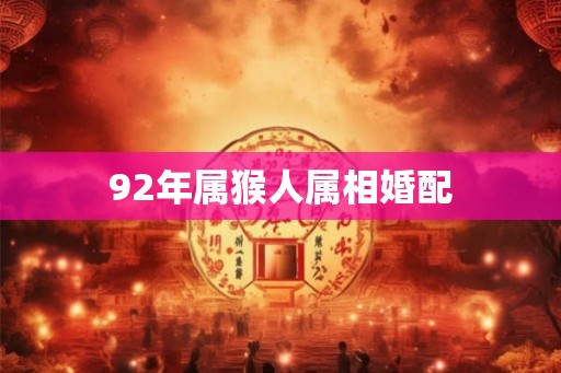 92年属猴人属相婚配