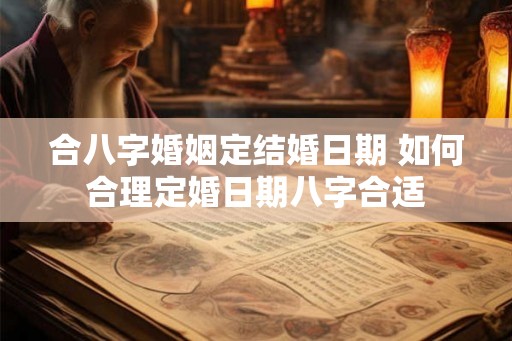 合八字婚姻定结婚日期 如何合理定婚日期八字合适