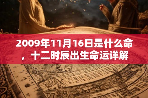 2009年11月16日是什么命，十二时辰出生命运详解