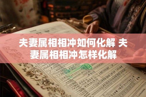 夫妻属相相冲如何化解 夫妻属相相冲怎样化解