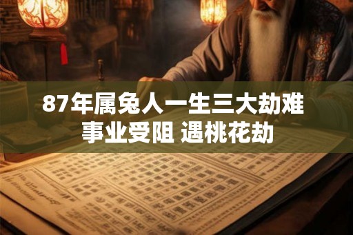 87年属兔人一生三大劫难 事业受阻 遇桃花劫