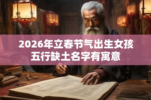 2026年立春节气出生女孩五行缺土名字有寓意 2026年立春节气出生女孩五行缺土名字有寓意