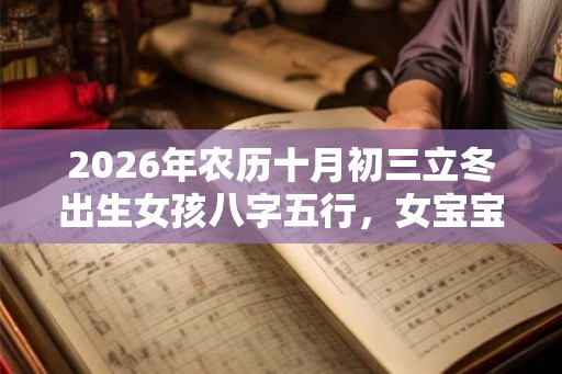 2026年农历十月初三立冬出生女孩八字五行，女宝宝新潮的名字