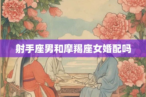 射手座男和摩羯座女婚配吗 射手座男和摩羯座女婚配吗