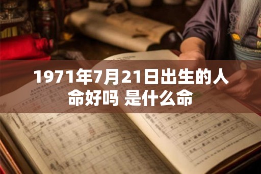 1971年7月21日出生的人命好吗 是什么命