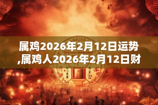 属鸡2026年2月12日运势,属鸡人2026年2月12日财运,生肖鸡2026年2月12日运势