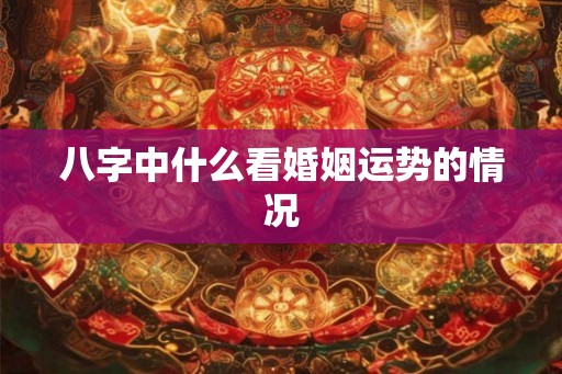 八字中什么看婚姻运势的情况 八字中什么看婚姻运势的情况
