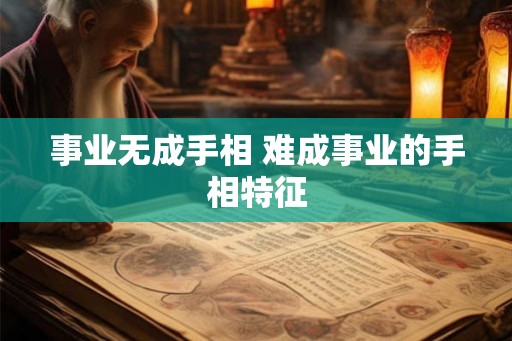 事业无成手相 难成事业的手相特征