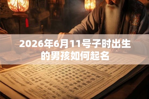 2026年6月11号子时出生的男孩如何起名 2026年6月11号子时出生的男孩如何起名