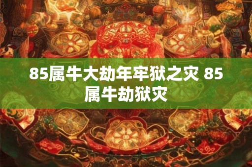 85属牛大劫年牢狱之灾 85属牛劫狱灾