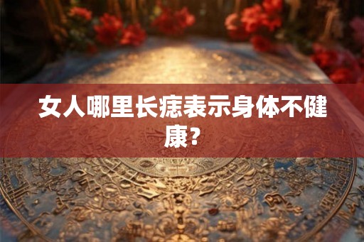 女人哪里长痣表示身体不健康？
