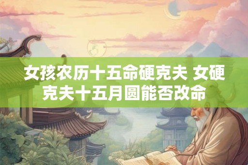 女孩农历十五命硬克夫 女硬克夫十五月圆能否改命