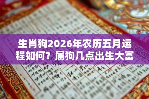 生肖狗2026年农历五月运程如何?属狗几点出生大富大贵 生肖狗2026年农历五月运程如何?属狗几点出生大富大贵