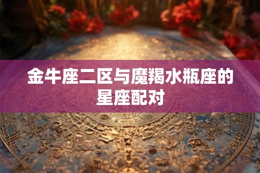 金牛座二区与魔羯水瓶座的星座配对