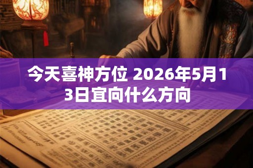 今天喜神方位 2026年5月13日宜向什么方向