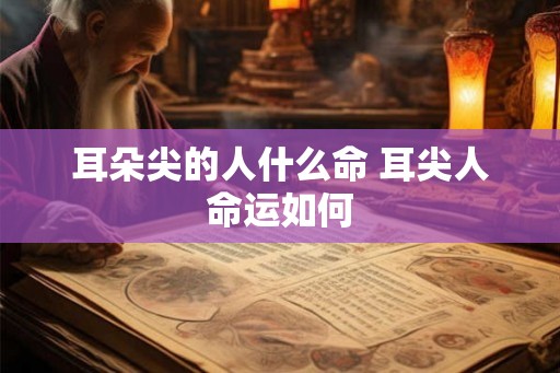 耳朵尖的人什么命 耳尖人命运如何