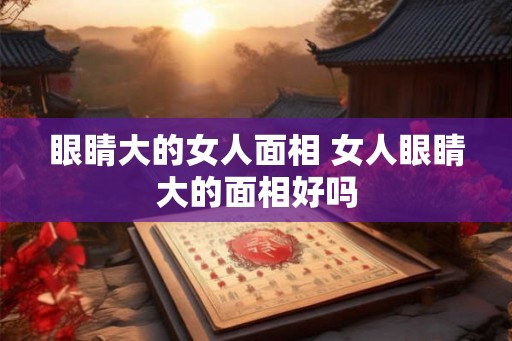 眼睛大的女人面相 女人眼睛大的面相好吗