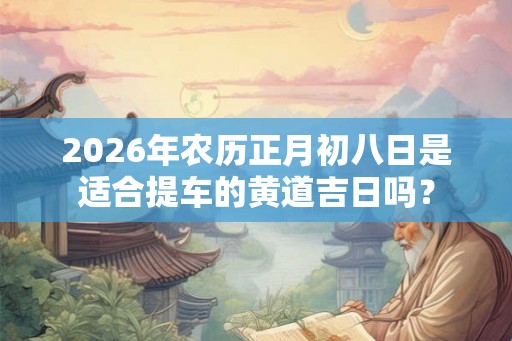 2026年农历正月初八日是适合提车的黄道吉日吗? 2026年农历正月初八日是适合提车的黄道吉日吗?