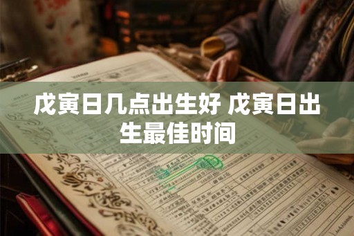戊寅日几点出生好 戊寅日出生最佳时间