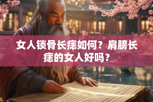 女人锁骨长痣如何？肩膀长痣的女人好吗？
