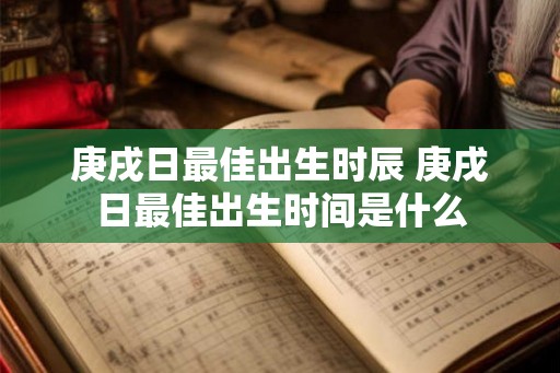 庚戌日最佳出生时辰 庚戌日最佳出生时间是什么