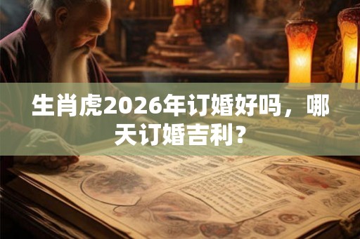 生肖虎2026年订婚好吗，哪天订婚吉利？