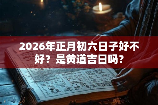 2026年正月初六日子好不好？是黄道吉日吗？