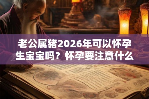 老公属猪2026年可以怀孕生宝宝吗？怀孕要注意什么？