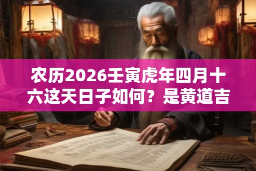 农历2026壬寅虎年四月十六这天日子如何？是黄道吉日吗？