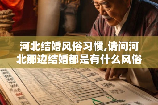 河北结婚风俗习惯,请问河北那边结婚都是有什么风俗？谢谢