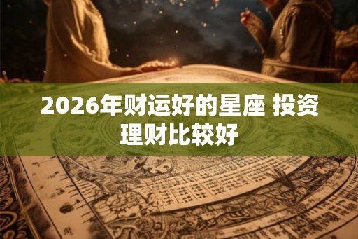 2026年财运好的星座 投资理财比较好