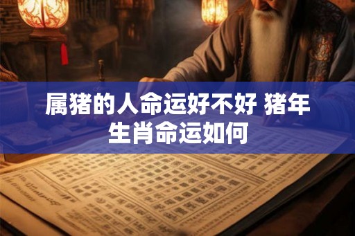 属猪的人命运好不好 猪年生肖命运如何