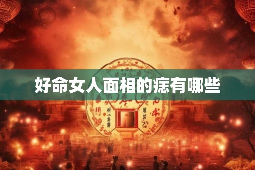 好命女人面相的痣有哪些 好命女人面相的痣有哪些