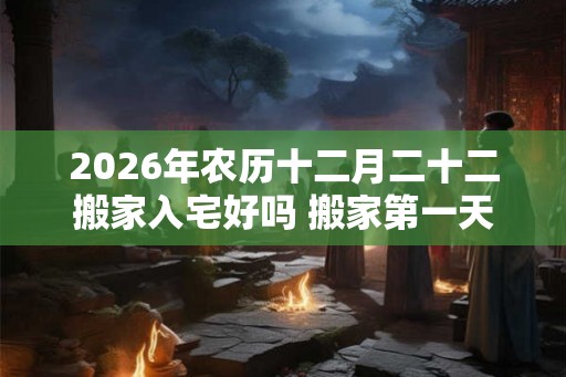 2026年农历十二月二十二搬家入宅好吗 搬家第一天要开灶吗