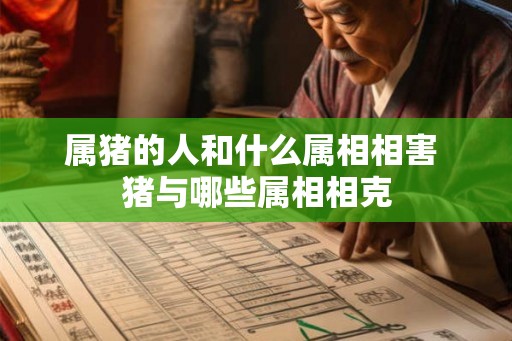 属猪的人和什么属相相害 猪与哪些属相相克