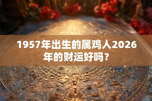1957年出生的属鸡人2026年的财运好吗？