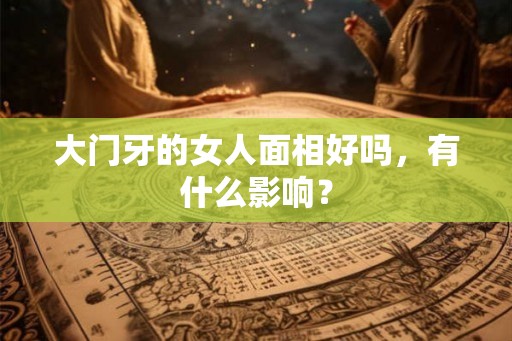 大门牙的女人面相好吗，有什么影响？