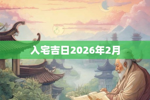 入宅吉日2026年2月