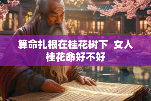 算命扎根在桂花树下  女人桂花命好不好