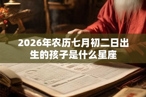 2026年农历七月初二日出生的孩子是什么星座