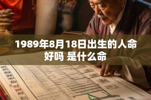 1989年8月18日出生的人命好吗 是什么命 1989年8月18日出生的人命好吗 是什么命