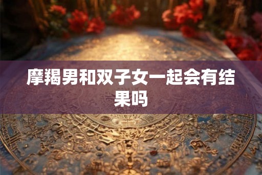 摩羯男和双子女一起会有结果吗