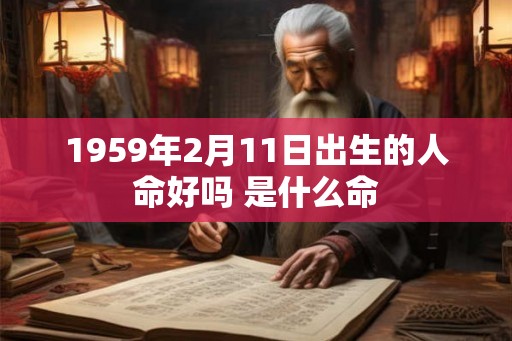 1959年2月11日出生的人命好吗 是什么命