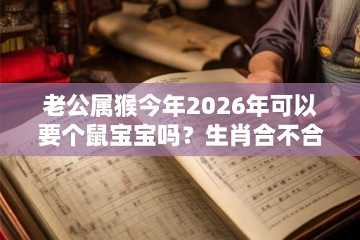 老公属猴今年2026年可以要个鼠宝宝吗?生肖合不合? 老公属猴今年2026年可以要个鼠宝宝吗?生肖合不合?