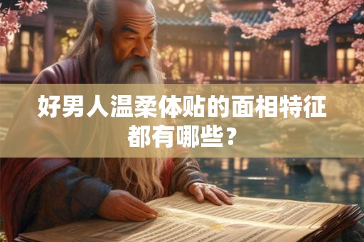 好男人温柔体贴的面相特征都有哪些？