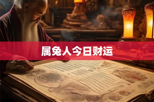 属兔人今日财运