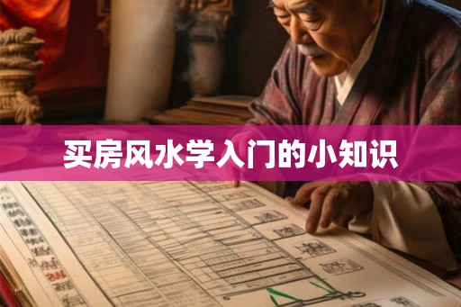 买房风水学入门的小知识 买房风水学入门的小知识