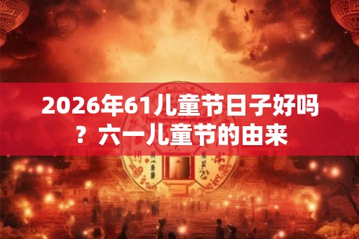 2026年61儿童节日子好吗？六一儿童节的由来