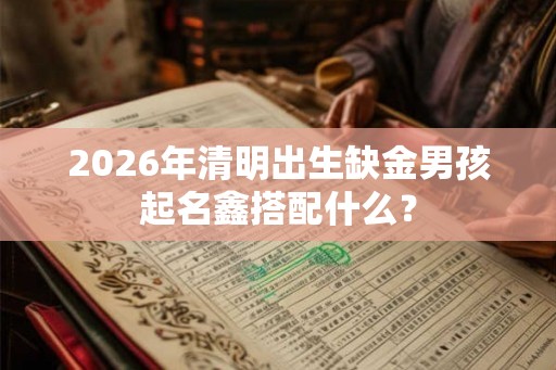 2026年清明出生缺金男孩起名鑫搭配什么？