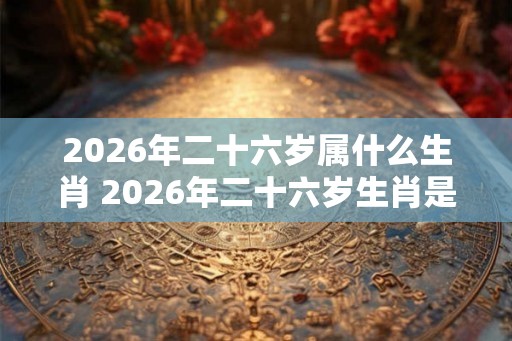 2026年二十六岁属什么生肖 2026年二十六岁生肖是什么